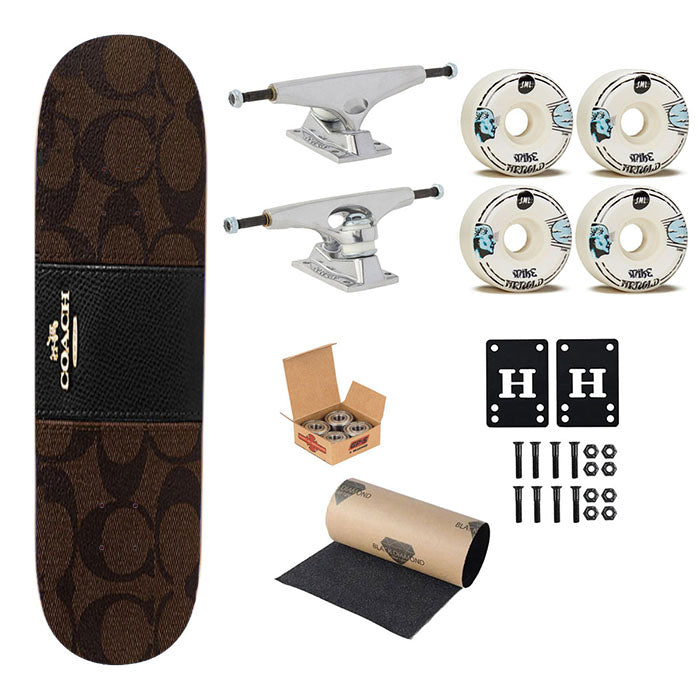 Coach Wallet Pattern Skateboard Complete Board 8.0" X 31.75"