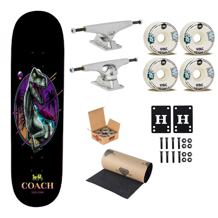 Cool Rexy Coach Skateboard Complete Board 8.0" X 31.75"