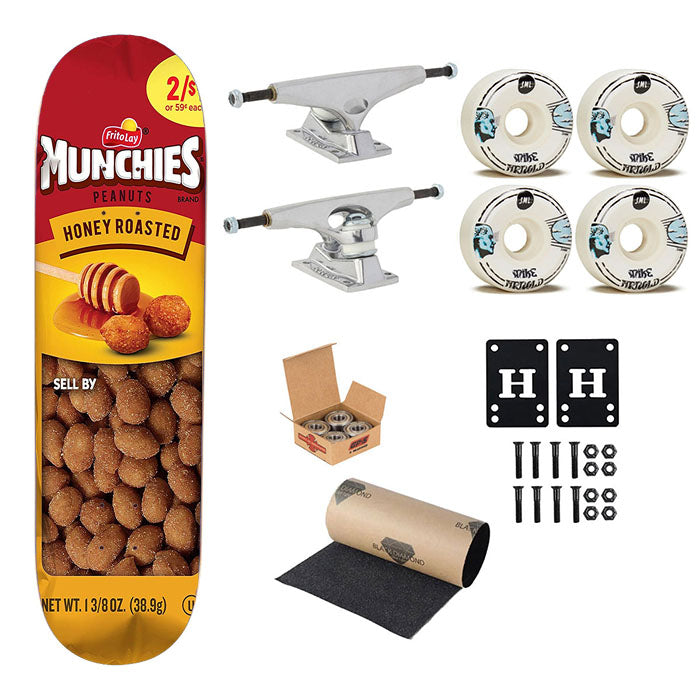 Fritolay Munchies Peanuts Honey Roasted Skateboard Complete Board 8.0" X 31.75"