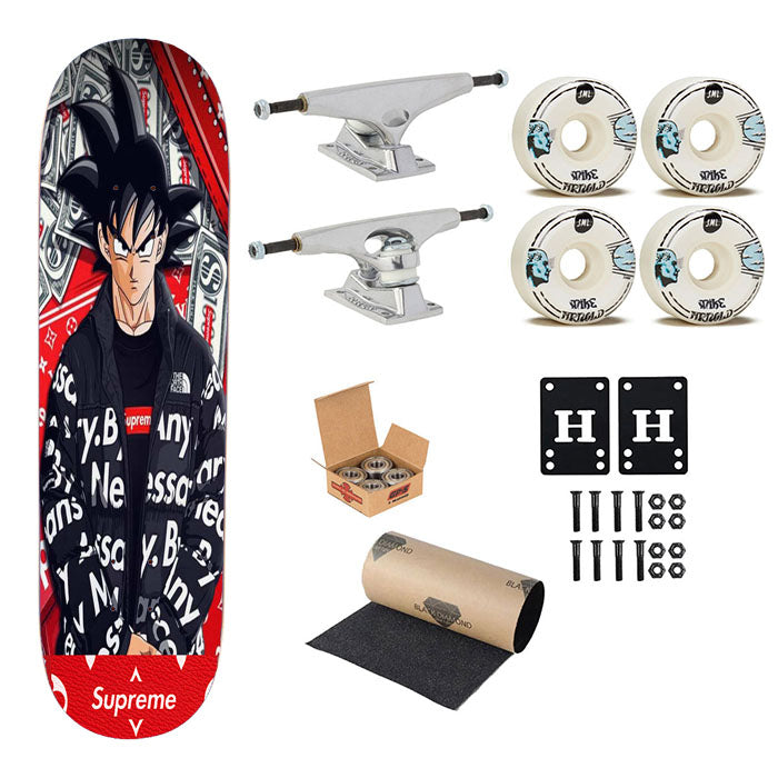 Goku In Supreme Louis Vuitton Mode Skateboard Complete Board 8.0" X 31.75"