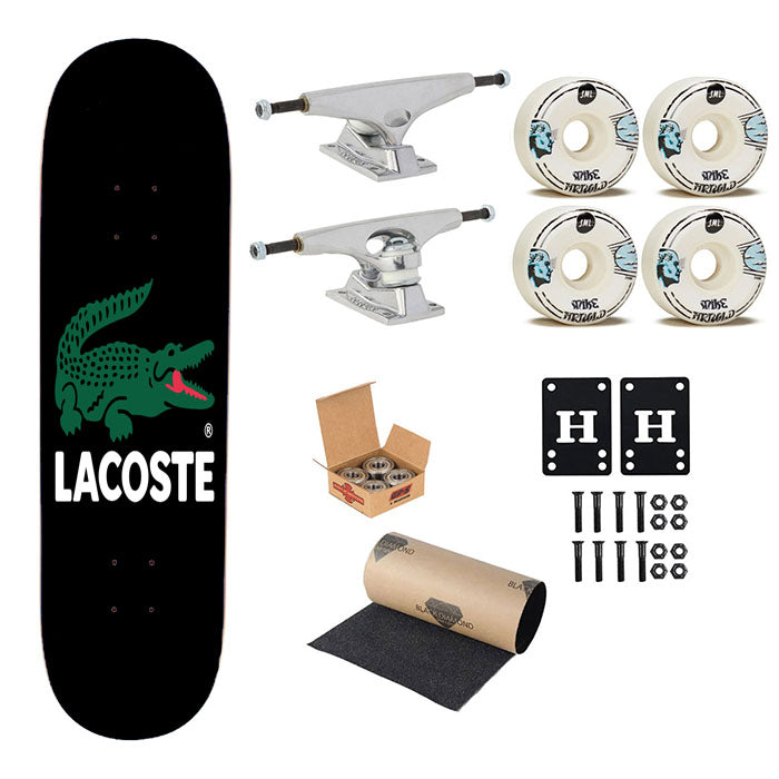 Lacoste Logo Skateboard Complete Board 8.0" X 31.75"
