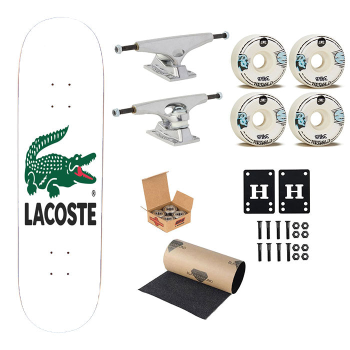 Lacoste Logo 1 Skateboard Complete Board 8.0" X 31.75"