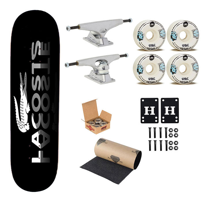 Lacoste Logo 2 Skateboard Complete Board 8.0" X 31.75"