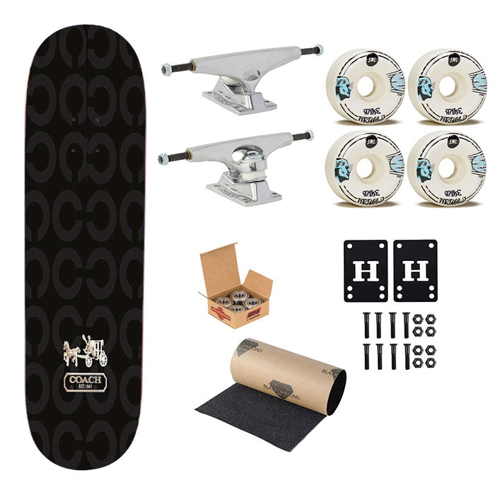 Logo Coach New York Skateboard Complete Board 8.0" X 31.75"