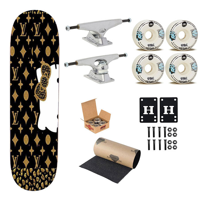 Louis Vuitton Hello Kitty Skateboard Complete Board 8.0" X 31.75"