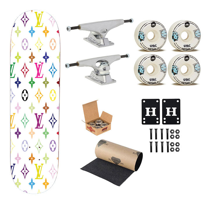 Louis Vuitton Multicolor Skateboard Complete Board 8.0" X 31.75"