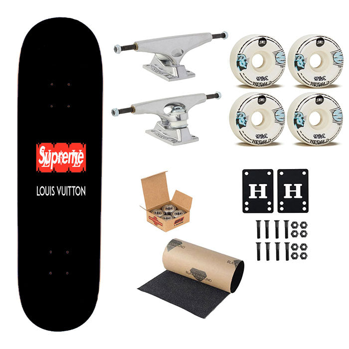 Louis Vuitton Supreme Simple Skateboard Complete Board 8.0" X 31.75"