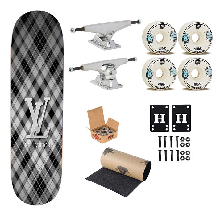 Louis Vuitton Taille Elle Skateboard Complete Board 8.0" X 31.75"