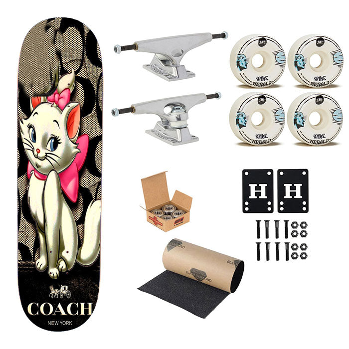 New Coach Cat Marie Skateboard Complete Board 8.0" X 31.75"