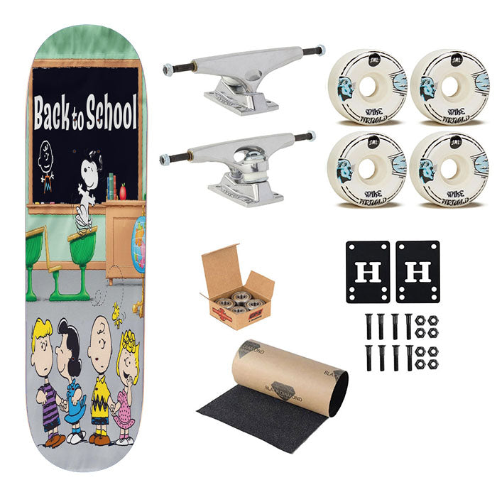 Peanuts Back To Class Skateboard Complete Board 8.0" X 31.75"