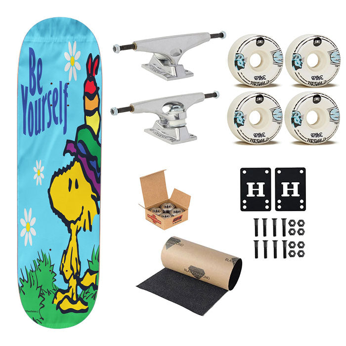Peanuts Be Yourself Woodstock Skateboard Complete Board 8.0" X 31.75"