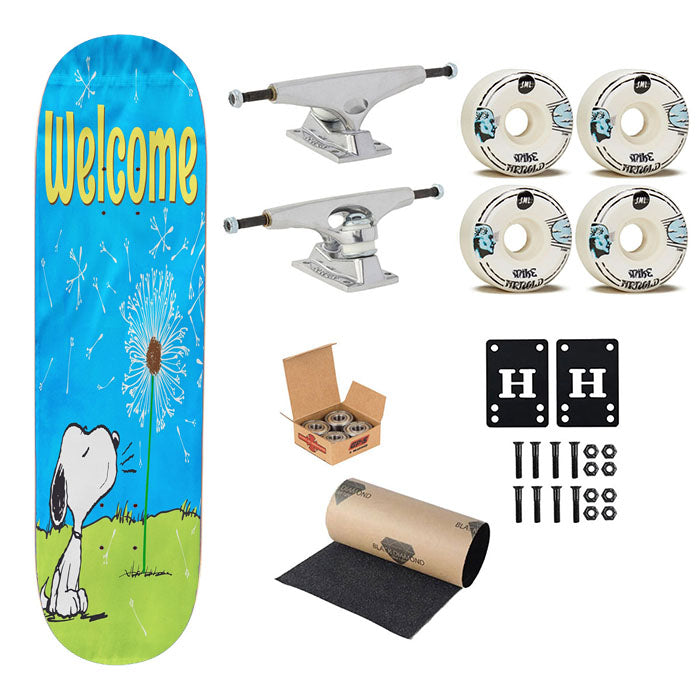 Peanuts Blowing Dandelions Skateboard Complete Board 8.0" X 31.75"
