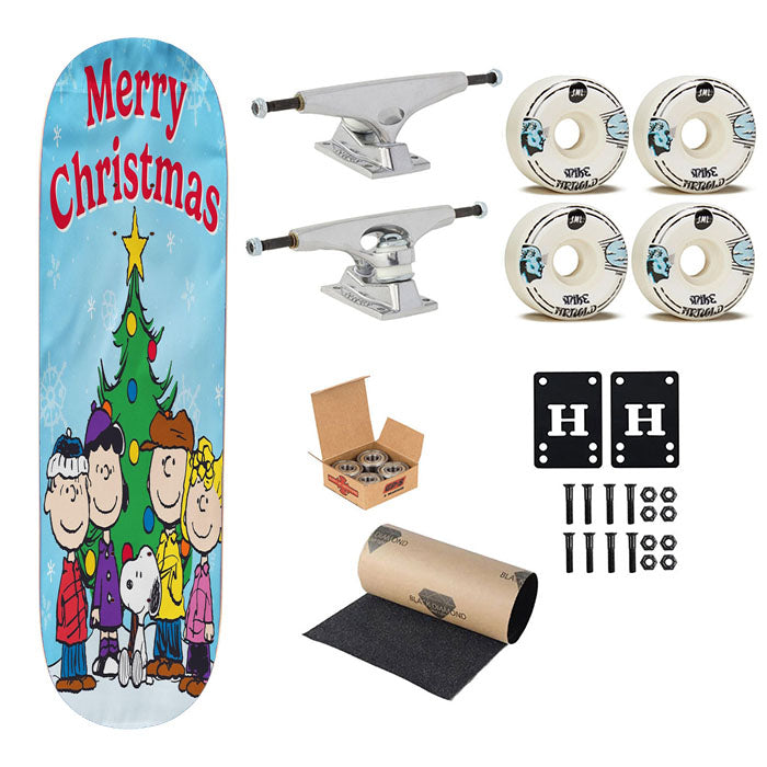 Peanuts Christmas Skateboard Complete Board 8.0" X 31.75"