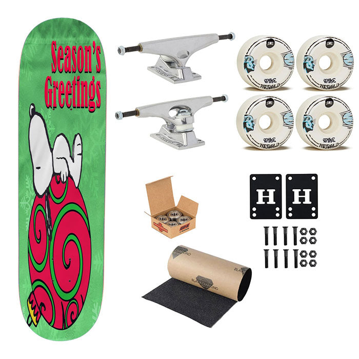 Peanuts Christmas Ornament Snoopy Skateboard Complete Board 8.0" X 31.75"