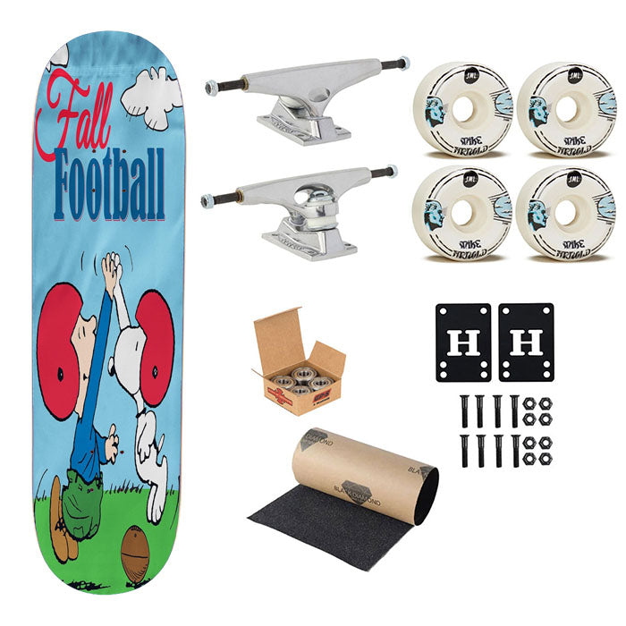 Peanuts Football Sport Skateboard Complete Board 8.0" X 31.75"