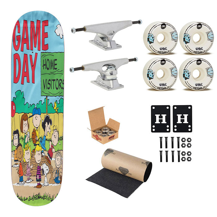 Peanuts Game Day Skateboard Complete Board 8.0" X 31.75"