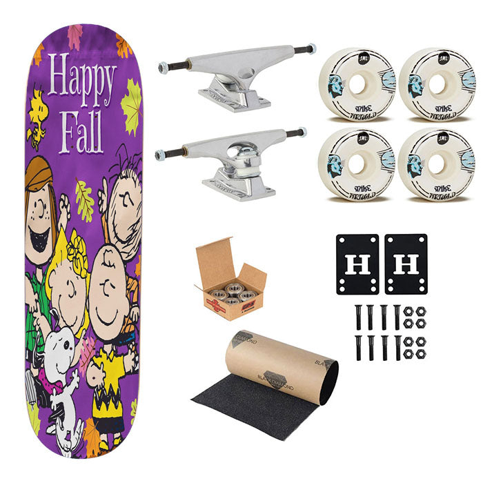Peanuts Gang Fall Skateboard Complete Board 8.0" X 31.75"