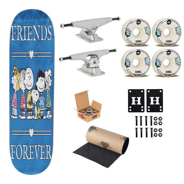 Peanuts Gang Friends Forever Skateboard Complete Board 8.0" X 31.75"
