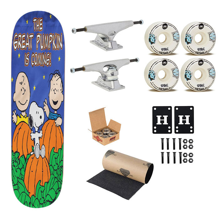 Peanuts Great Pumpkin Charlie Brown Skateboard Complete Board 8.0" X 31.75"