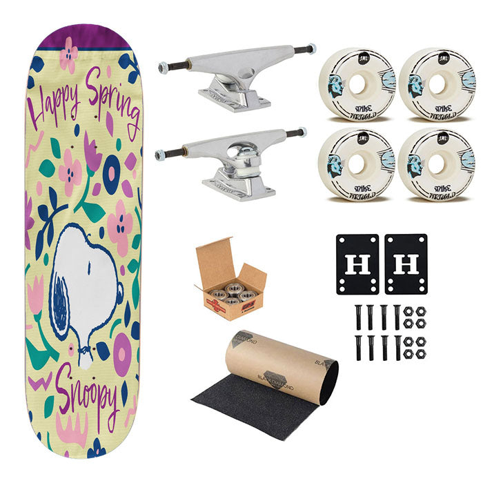 Peanuts Happy Spring Snoopy Skateboard Complete Board 8.0" X 31.75"