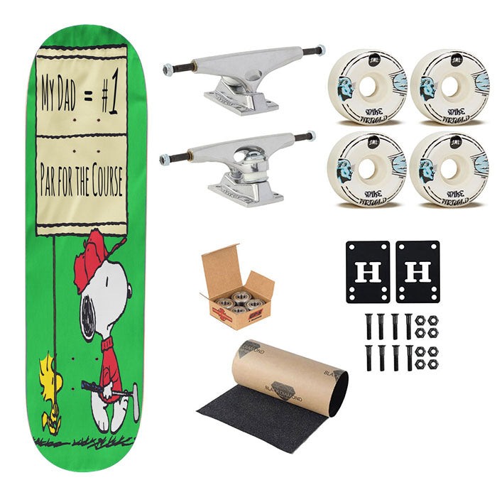 Peanuts Par For The Course Skateboard Complete Board 8.0" X 31.75"