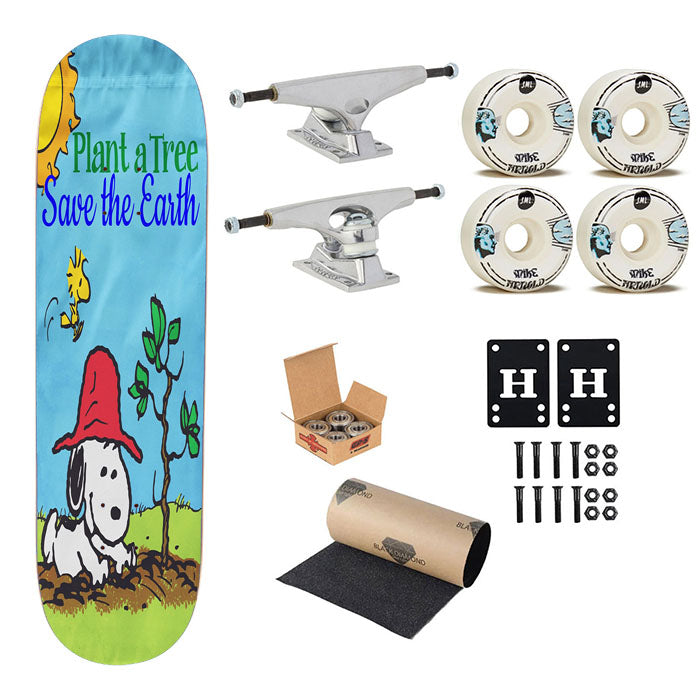 Peanuts Plant A Tree Skateboard Complete Board 8.0" X 31.75"
