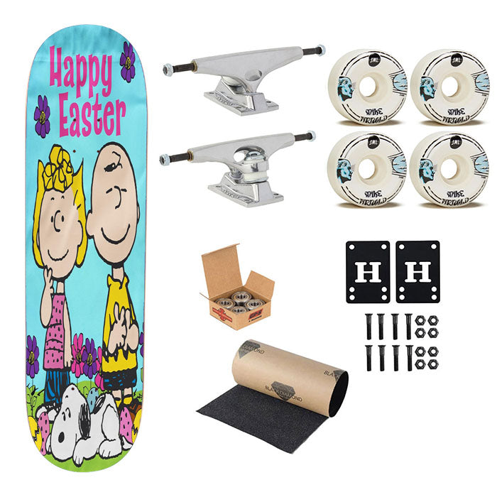 Peanuts Snoopy And Charlie Brown Easter Skateboard Complete Board 8.0" X 31.75"