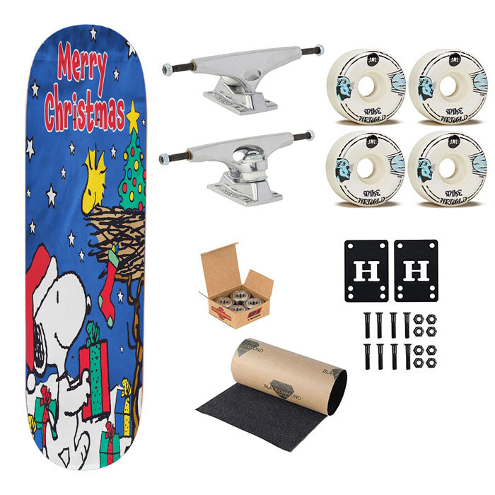 Peanuts Snoopy And Woodstock Christmas 2 Skateboard Complete Board 8.0" X 31.75"