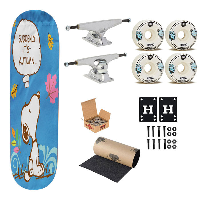 Peanuts Snoopy Autumn Skateboard Complete Board 8.0" X 31.75"