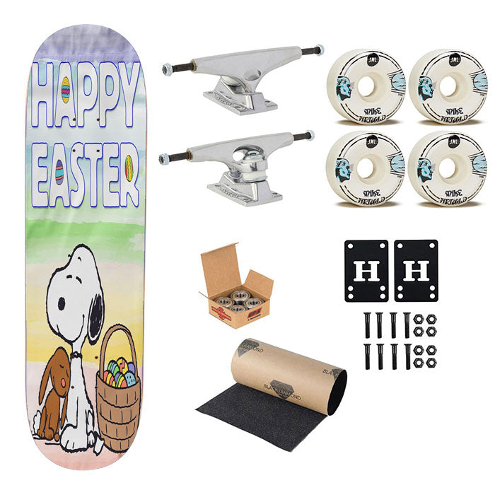 Peanuts Snoopy Easter Skateboard Complete Board 8.0" X 31.75"