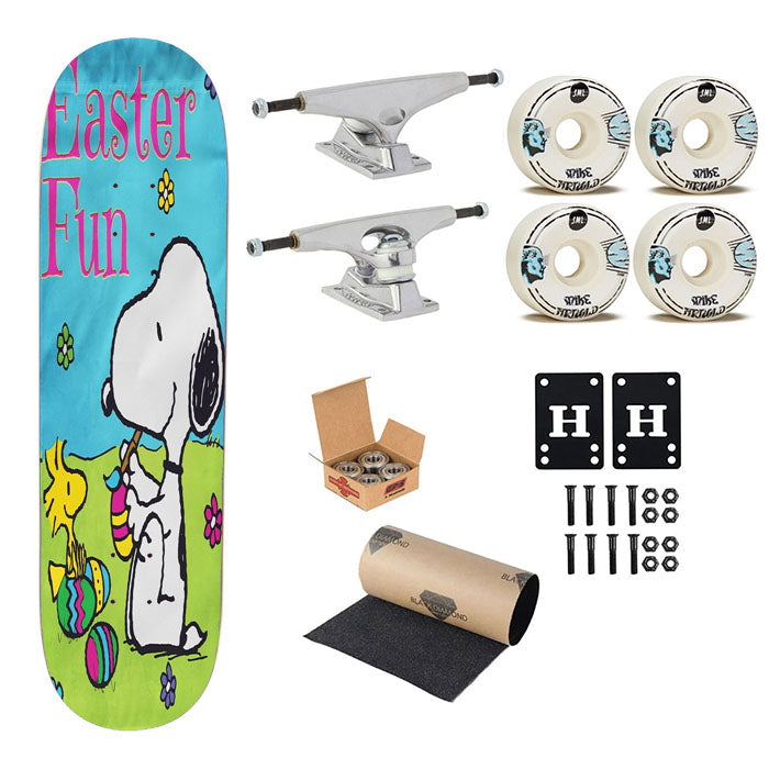 Peanuts Snoopy Easter Eggs Skateboard Complete Board 8.0" X 31.75"