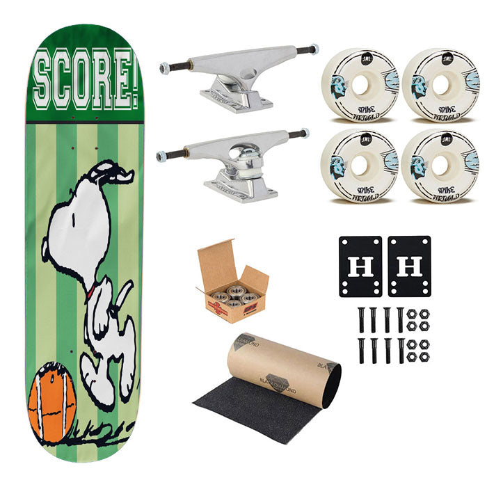 Peanuts Snoopy Football Skateboard Complete Board 8.0" X 31.75"
