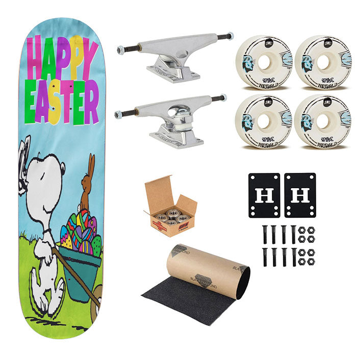 Peanuts Snoopy Happy Easter Skateboard Complete Board 8.0" X 31.75"