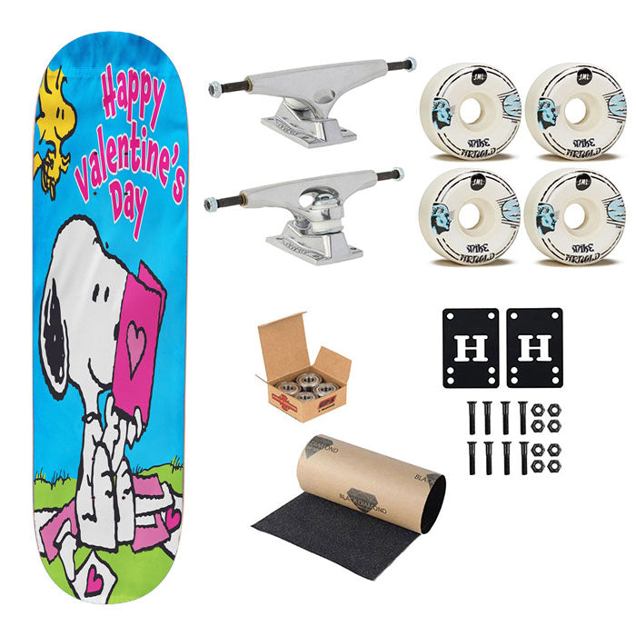 Peanuts Snoopy Happy Valentines Day Skateboard Complete Board 8.0" X 31.75"