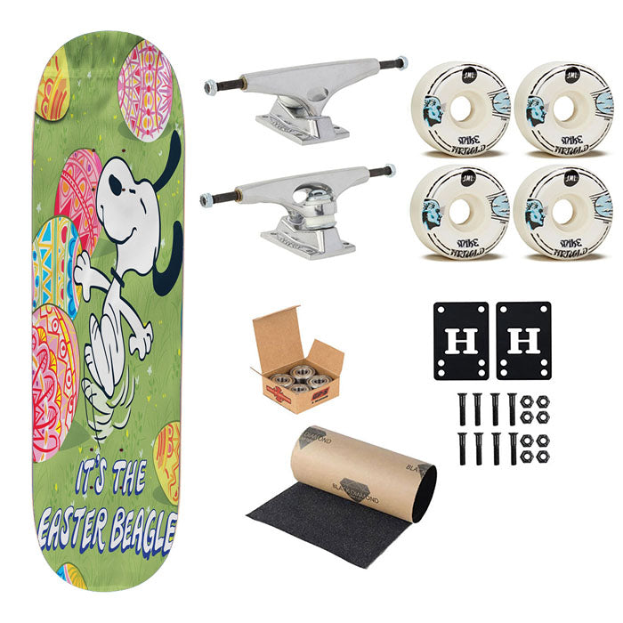 Peanuts Snoopy It'S The Easter Beagle Skateboard Complete Board 8.0" X 31.75"