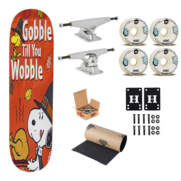 Peanuts Snoopy Thanksgiving Skateboard Complete Board 8.0" X 31.75"