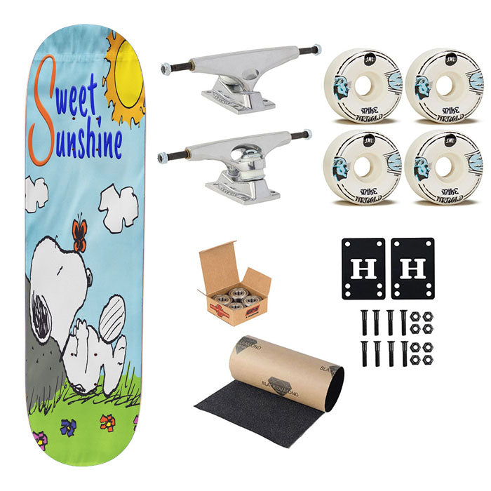 Peanuts Sweet Sunshine Snoopy Skateboard Complete Board 8.0" X 31.75"