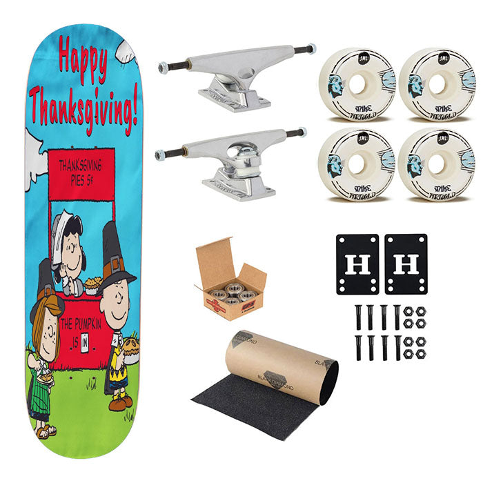 Peanuts Thanksgiving Skateboard Complete Board 8.0" X 31.75"