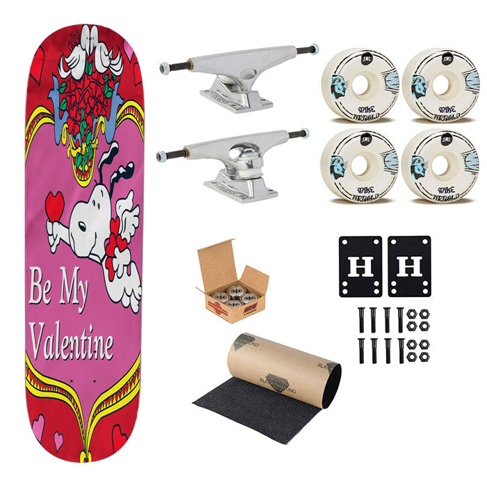Peanuts Valentines Day Snoopy Skateboard Complete Board 8.0" X 31.75"