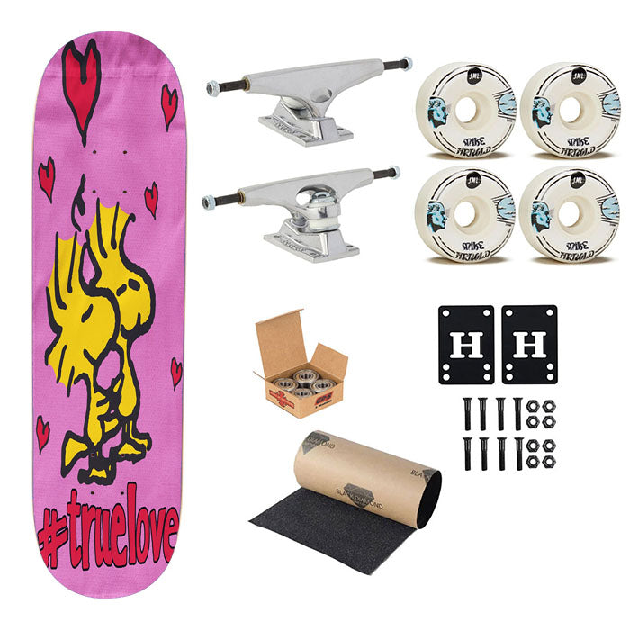 Peanuts Valentines Day Woodstock Skateboard Complete Board 8.0" X 31.75"