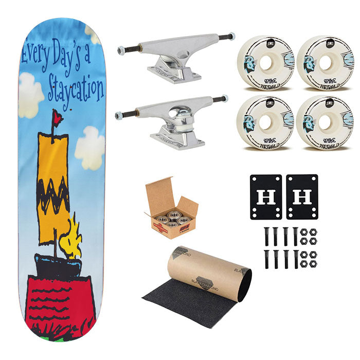 Peanuts Woodstock Staycation Skateboard Complete Board 8.0" X 31.75"