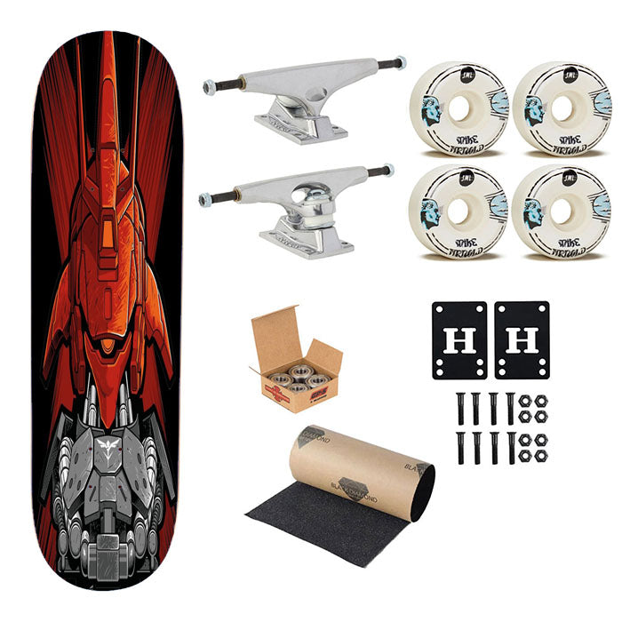 Sazabi Gundam Mecha Skateboard Complete Board 8.0" X 31.75"
