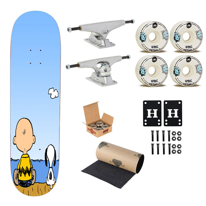 Snoopy And Charlie Brown Skateboard Complete Board 8.0" X 31.75"