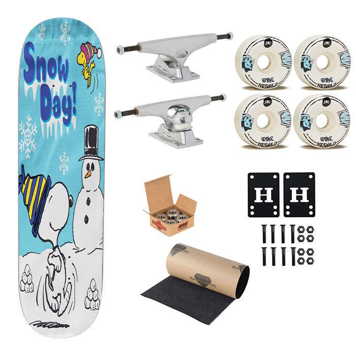 Snoopy And Woodstock Winter Skateboard Complete Board 8.0" X 31.75"