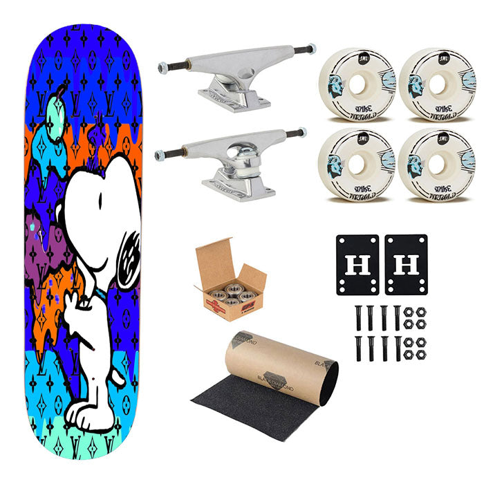Snoopy Art Skateboard Complete Board 8.0" X 31.75"