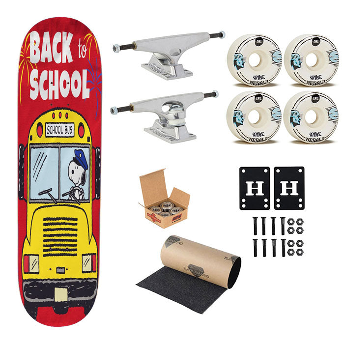 Snoopy Back To School Skateboard Complete Board 8.0" X 31.75"