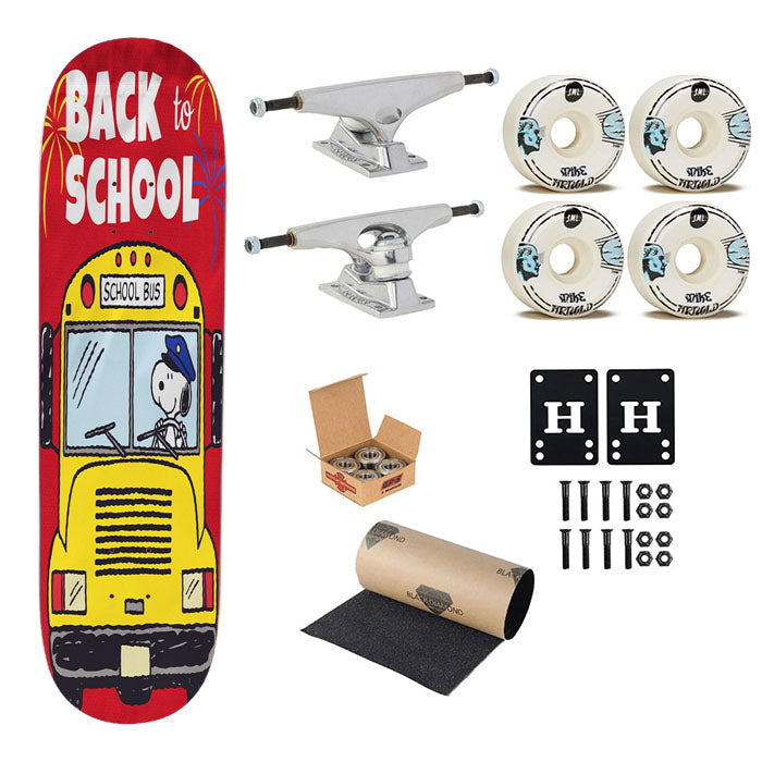 Snoopy Back To School 2 Skateboard Complete Board 8.0" X 31.75"