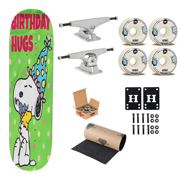 Snoopy Birthday Skateboard Complete Board 8.0" X 31.75"