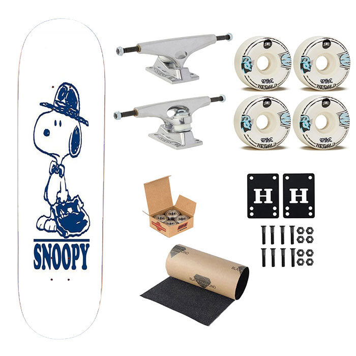 Snoopy Blue Line Skateboard Complete Board 8.0" X 31.75"