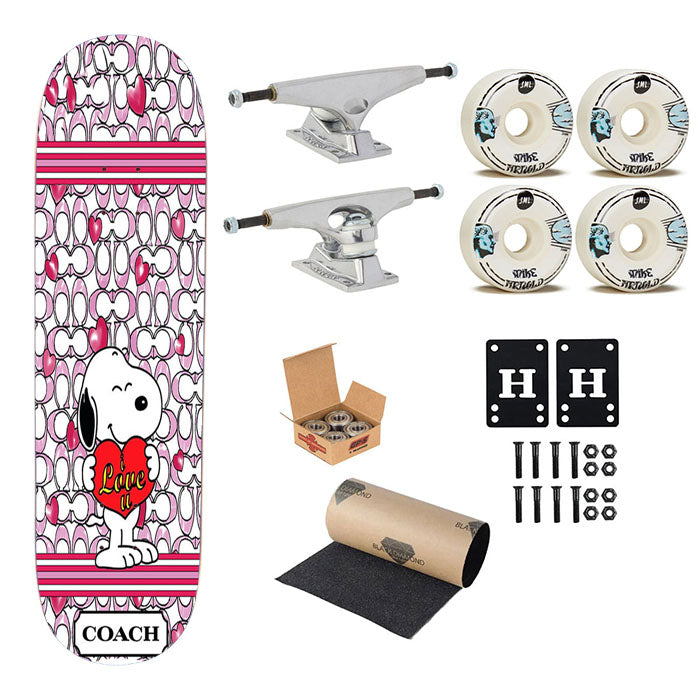 Snoopy Coach Skateboard Complete Board 8.0" X 31.75"